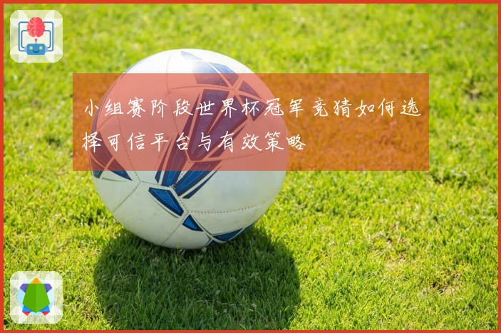 小组赛阶段世界杯冠军竞猜如何选择可信平台与有效策略