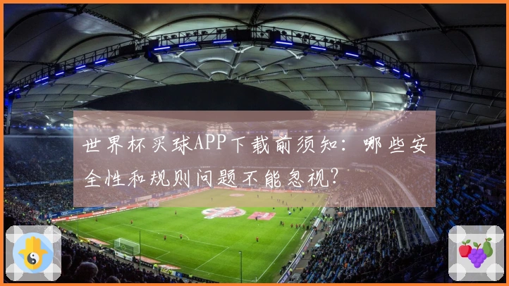 世界杯买球APP下载前须知：哪些安全性和规则问题不能忽视？
